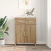 Sideboard, Kommode Artisan-Eiche 34 x 69,5 x 89 cm Holzwerkstoff j988p Bild 4