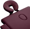 vidaXL Massageliege Klappbar 3-Zonen mit Holzgestell Bordeaux-Lila 110190 Bild 5