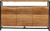 Sideboard BJORN - Akazie Natur 87x42x145cm | Schrank Flur Schlafzimmer Kommode Bild 2