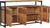 Sideboard BJORN - Akazie Natur 87x42x145cm | Schrank Flur Schlafzimmer Kommode Bild 3