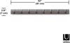 318858-1045 - FLIP 8 Wandhaken, grau/zinnfarben Bild 3