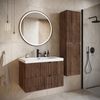 Badezimmer Badmöbel-Set Thermis 80 cm – Dunkel Braun – Badezimmermöbel mit Waschbecken Bild 5