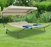 VCM Sonnenliege Bindox 914559 Creme H. 137 x B. 180 x T. 200 cm Bild 4
