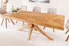 Massiver Esstisch BANDA 160cm natur recycelte Pinienholz Mikado-Gestell Bild 4