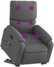 vidaXL Massagesessel mit Aufstehhilfe Dunkelgrau Stoff 3204837 Bild 3