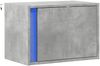 vidaXL Wand-Nachttisch mit LED-Leuchten Betongrau 852095 Bild 3