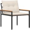 vidaXL Gartenmöbel-Set 4 pcs Cremeweiß Poly-Rattan 42025357 Bild 5
