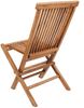 Sanotechnik Teak Gartenstuhl 'Milford', Teakholz, Natur, 46x43x89 cm Bild 2