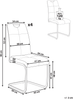 Esszimmerstuhl 4er Set CISCO Stoff Taupe Bild 2