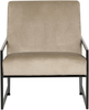 Sessel DELARY Samtstoff Taupe Bild 4