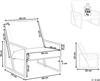 Sessel DELARY Samtstoff Taupe Bild 2
