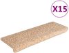 vidaXL Stufenmatten 15 Stk. 65x21x4 cm Gold Rechteckiger Rand 326202 Bild 2