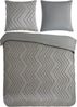 Pure Microfaser Bettwäsche 200 X 200 cm + 2- 80 X 80 cm Zigzag luxury zizag piping/ embroidery braun Bild 4