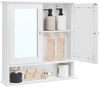 Vasagle Spiegelschrank 2 Spiegeltüren und Ablage, verstellbare Regalebene Bild 2