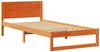 vidaXL Bettrahmen Wachsbraun 90 x 200 cm Massives Kiefernholz 873291 Bild 4