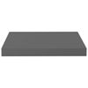 vidaXL Schweberegale 4 Stk. Hochglanz-Grau 40x23x3,8 cm MDF 323786 Bild 5