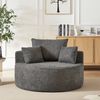 Cloud Sofa ohne Montage, Chenille Sessel mit Rückenstützkissen, gemütliches Lounge Sofa, Wohnzimmermöbel,Grau Bild 3