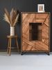 Highboard EBBA - Akazie Akazienbraun 150 x 40 x 96 cm | Kommode Wohnzimmer Sideboard Flur Schlafzimmer Bild 2