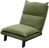 ML-DESIGN Loungesessel Bodenstuhl Bodensessel gepolstert mit Verstellbarer Rückenlehne, Sessel grün aus Leinen mit stabilem Stahlgestell Boden Relaxsessel Bild 5