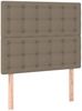 vidaXL Boxspringbett mit Matratze Taupe 120x200 cm Stoff 3136905 Bild 5