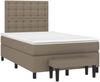 vidaXL Boxspringbett mit Matratze Taupe 120x200 cm Stoff 3136905 Bild 3