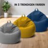 URBANARA Sitzsack 120l grau Basic-Comfort Bild 5
