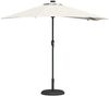 Garten-Sonnenschirm, Terrassenschirm Sand 294 x 150 x 223 cm Polyester und Stahl Bild 3