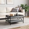 vidaXL Couchtisch mit Infinity-LED Grau Sonoma 70x50x38 cm 847705 Bild 4