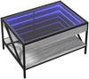 vidaXL Couchtisch mit Infinity-LED Grau Sonoma 70x50x38 cm 847705 Bild 3