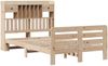 vidaXL Massivholzbett mit Regal ohne Matratze 135x190 cm Kiefernholz 3309986 Bild 3