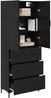 vidaXL Highboard Schwarz Eichen-Optik 69,5 x 34 x 180 cm Holzwerkstoff 3416166 Bild 3