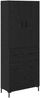 vidaXL Highboard Schwarz Eichen-Optik 69,5 x 34 x 180 cm Holzwerkstoff 3416166 Bild 2