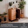 KHG Kommode 2-türig inkl. Einlegeboden Scandi, Sideboard aus Holzwerkstoff Eiche foliert für Wohnzimmer und Esszimmer, 80 x 85 x 40 cm (B/H/T) Bild 5