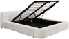 Vente-unique - JUDALO Bett Stoff Beige - B 231 cm x H 90,5 cm x L 241 cm Bild 5