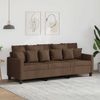 vidaXL 3-Sitzer-Sofa Braun 180 cm Stoff 359278 Bild 1