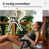 HOMECALL Klappstuhl Hochlehner Campingstuhl Gartenstuhl Gepolstert Faltstuhl Balkonstuhl (150 KG Belastbar Erstellbare Kopfstutze Anglerstuhl,Groß und Hoch, 2 St), mit 7-Fach Verstellbare lehne, für Camp Garten Balkon Bild 4