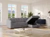 Vente-unique - DARIELO Sofa Stoff Grau - B 223 cm152 cm x H 90 cm x L 295 cm Bild 2