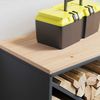 vidaXL Brennholzregal mit Holzplatte Anthrazit 100,5x35,5x40 cm 864257 Bild 4