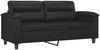 vidaXL 3-tlg. Sofagarnitur mit Kissen Schwarz Kunstleder 3202377 Bild 4