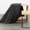 Wohndecke Sofadecke Decke Tagesdecke Design Natur Farben Amber schwarz 220x200 cm Bild 2