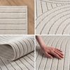 Teppium Teppich Skandinavischer 3D-Teppich, Rechteckig, Höhe: 5 mm, Indoor Outdoor Teppich Wetterfest 3D Optik Wohnzimmer Küchen Terrasse Bild 2