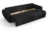 AX LIVING Malatya Big Sofa mit Schlaffunktion Schlafsofa in Schwarz 246cm Bild 4