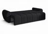 AX LIVING Malatya Big Sofa mit Schlaffunktion Schlafsofa in Schwarz 246cm Bild 5