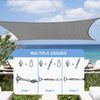 Sonnensegel Set Sonnenschutz 3x4m Rechteckig Wasserdicht Garten Terrasse Bild 4