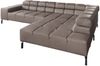 KAWOLA Sofa NELSON Ecksofa Leder dunkelbraun Recamiere rechts 72 x 216 x 321 cm Bild 3