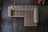 KAWOLA Sofa NELSON Ecksofa Leder dunkelbraun Recamiere rechts 72 x 216 x 321 cm Bild 5