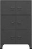 vidaXL Lagerschrank Industrial Anthrazit 75x40x115 cm Metall 339630 Bild 3