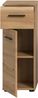 welltime Unterschrank FLORENZ, Höhe 80 cm, 1 Tür, 1 Schubkasten (1-St, TOPSELLER) Türanschlag wechselbar, hochwertige MDF Front, Badschrank, Bad Bild 4