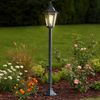 LED Stehleuchte, Laterne, grün-schwarz, Glas, H 120 cm Bild 3