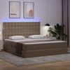 vidaXL Bett mit Stauraum und LED Cappuccino 180 x 200 cm Kunstleder 3372316 Bild 4
